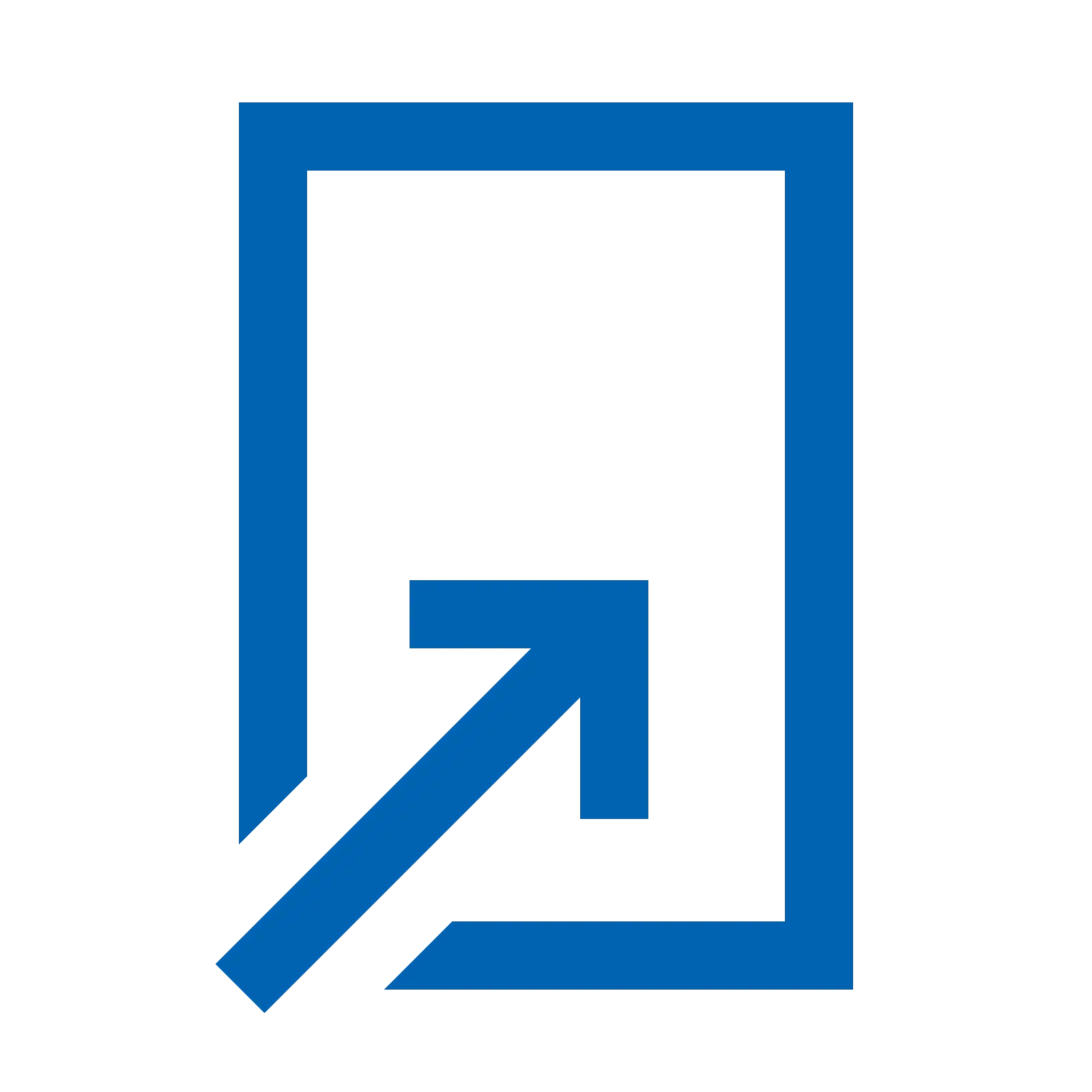 Blue Arrow in Frame Icon Design
