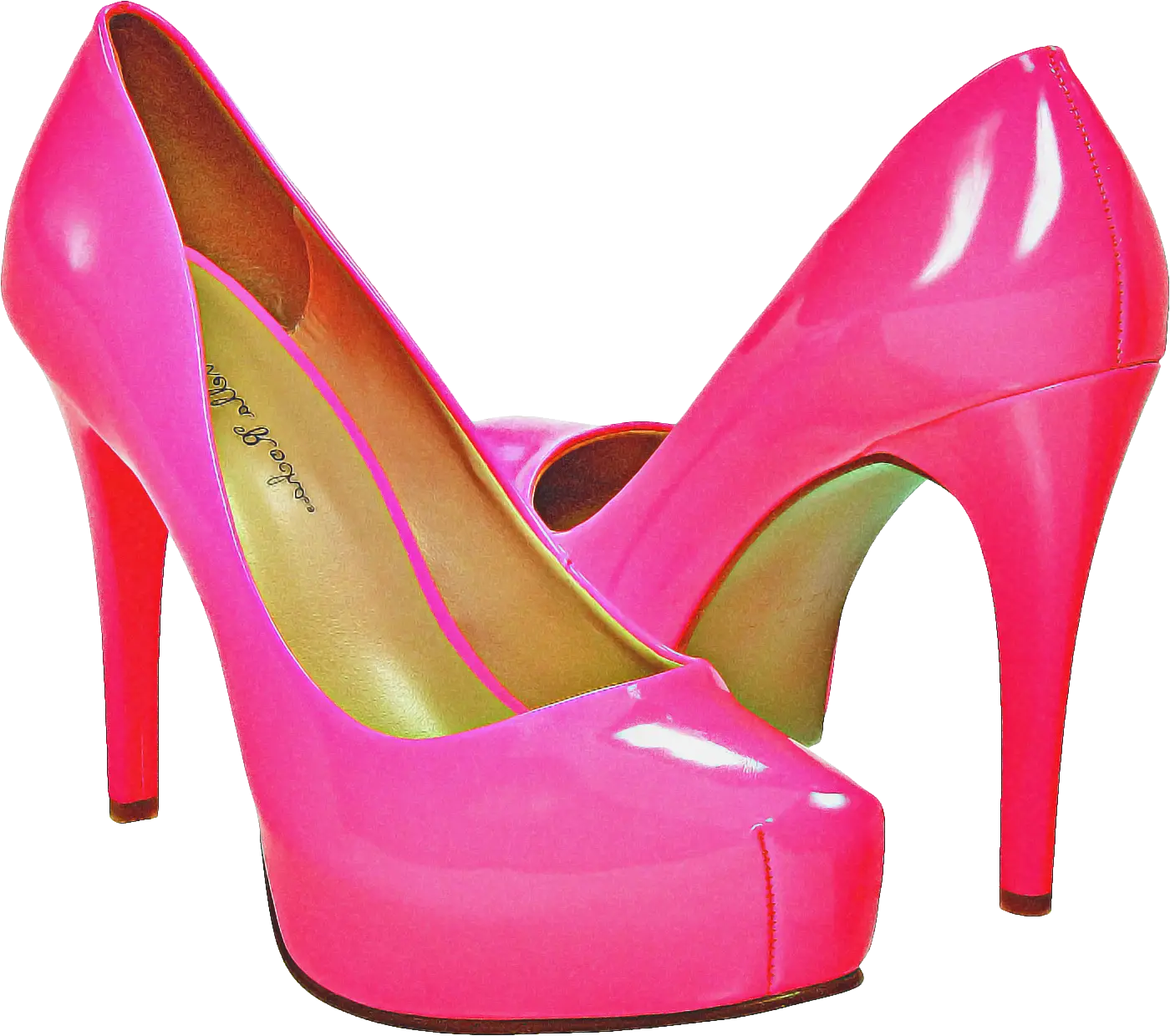 Elegant Pink High-Heeled Shoes
