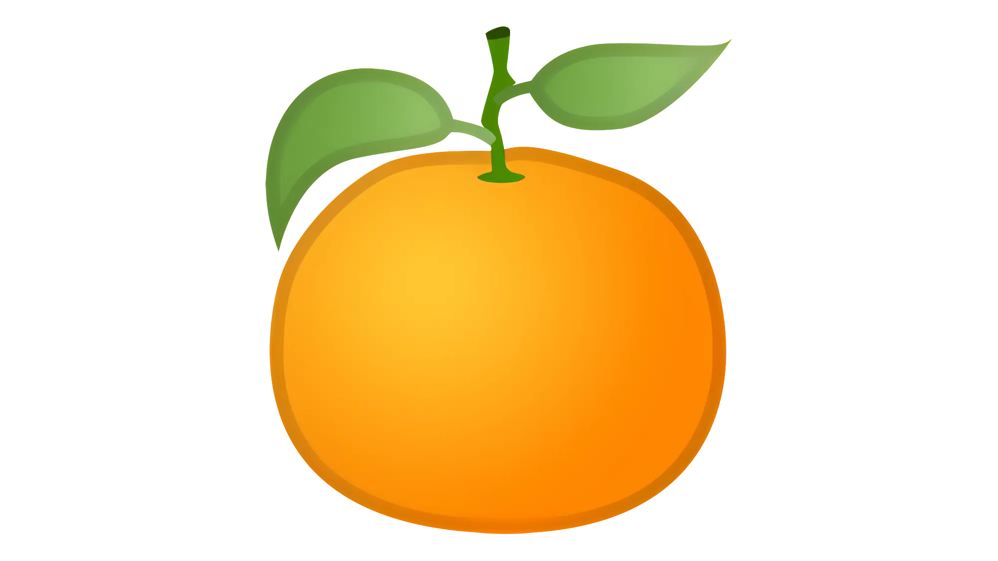 Orange Fruit with Green Leaves