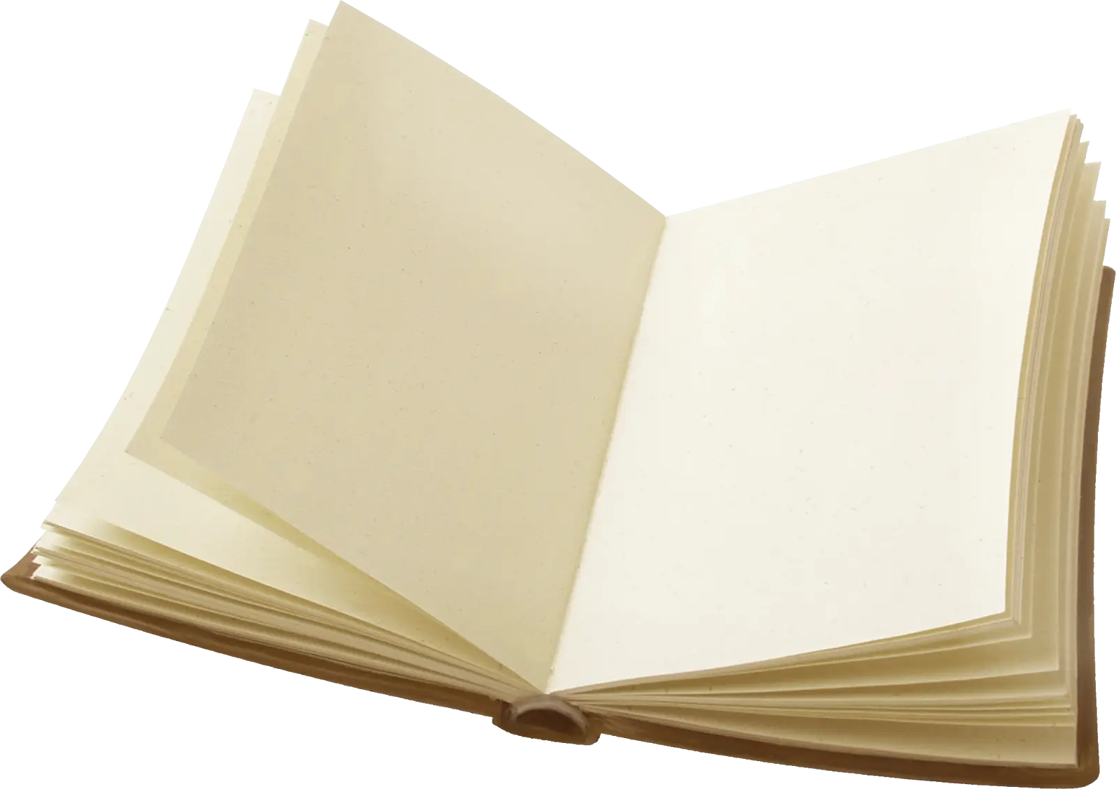 Open Book Illustration with Empty Pages
