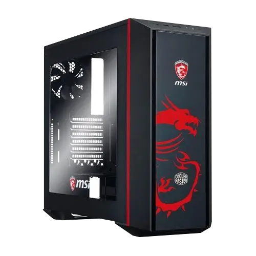 MSI Gaming CPU Case with Red Dragon Design