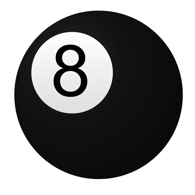 Black Eight Ball Illustration