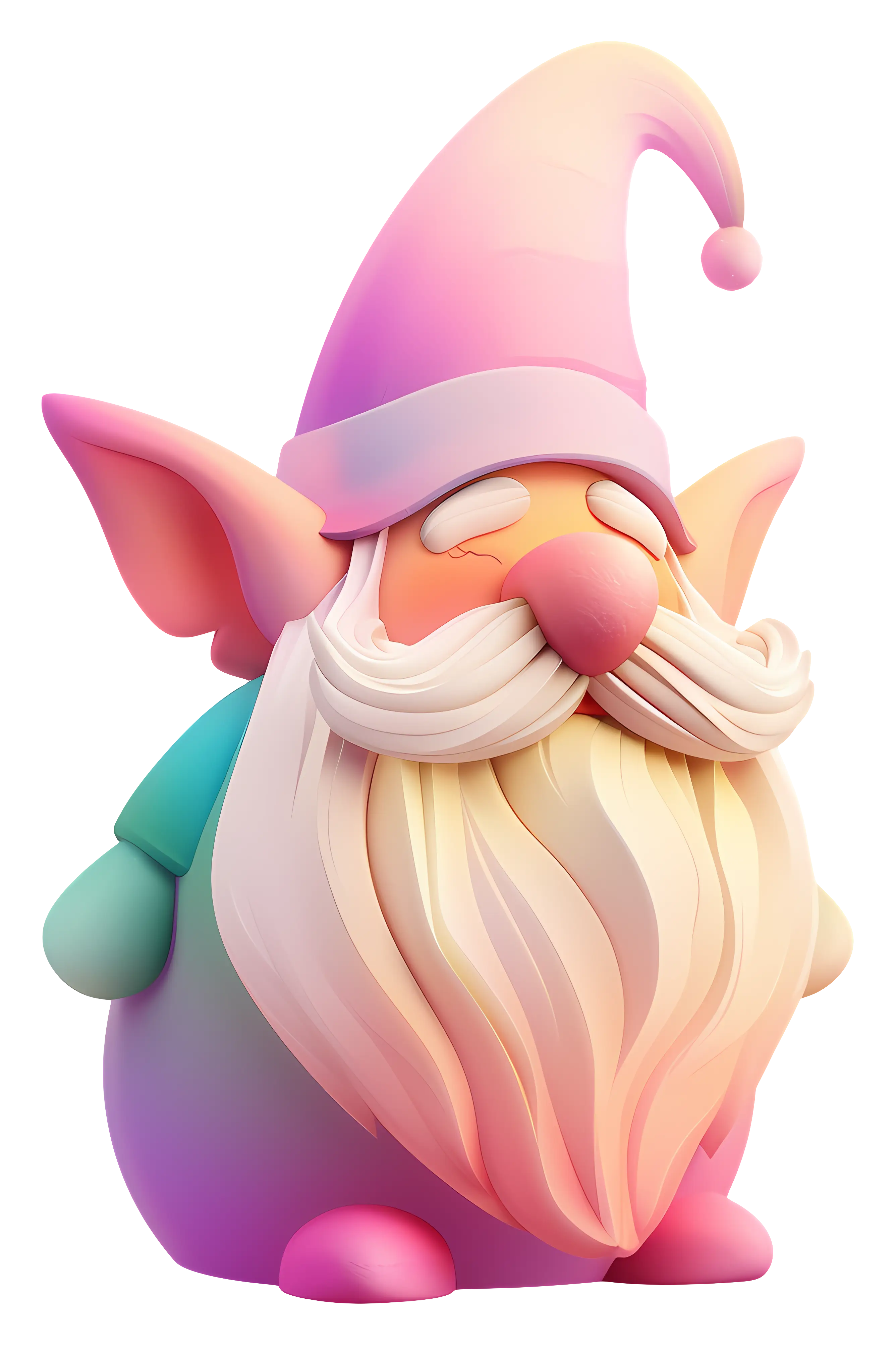 Whimsical Colorful Gnome Figurine