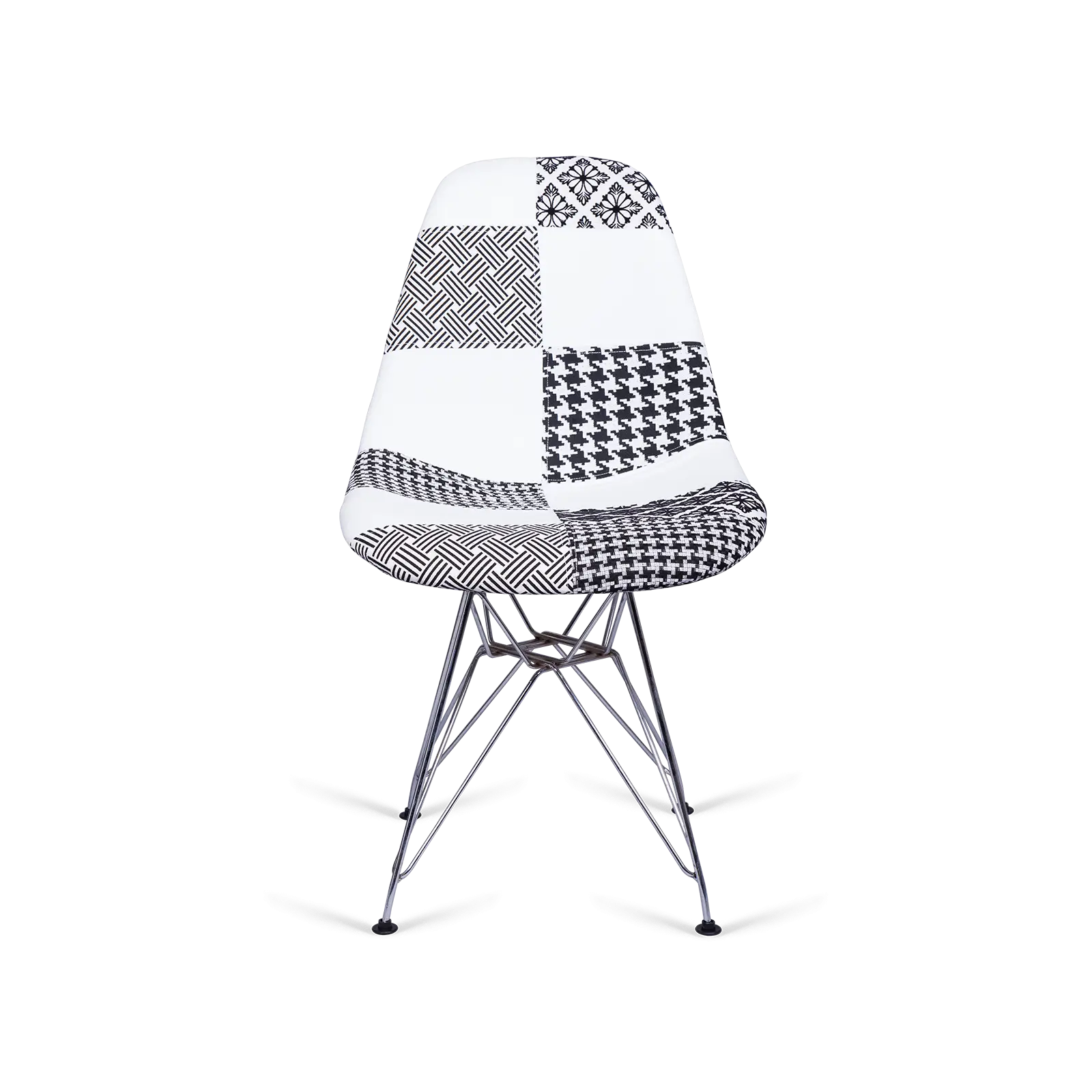 Stylish Patchwork Chair with Modern Design