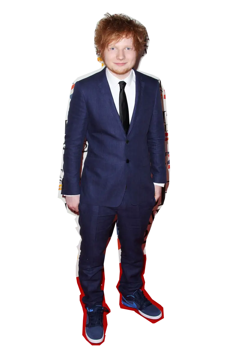 Person in Blue Suit with Tie