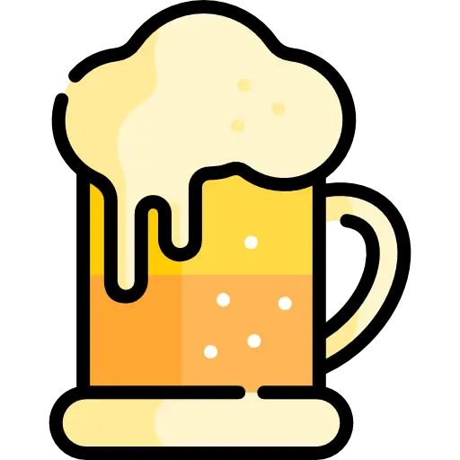 Cartoon Beer Mug with Foam
