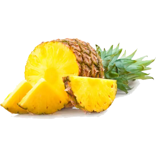 Delicious Pineapple Slices with Leaves