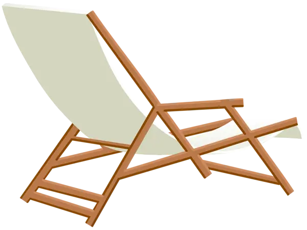 Simple Folding Deck Chair for Outdoor Relaxation