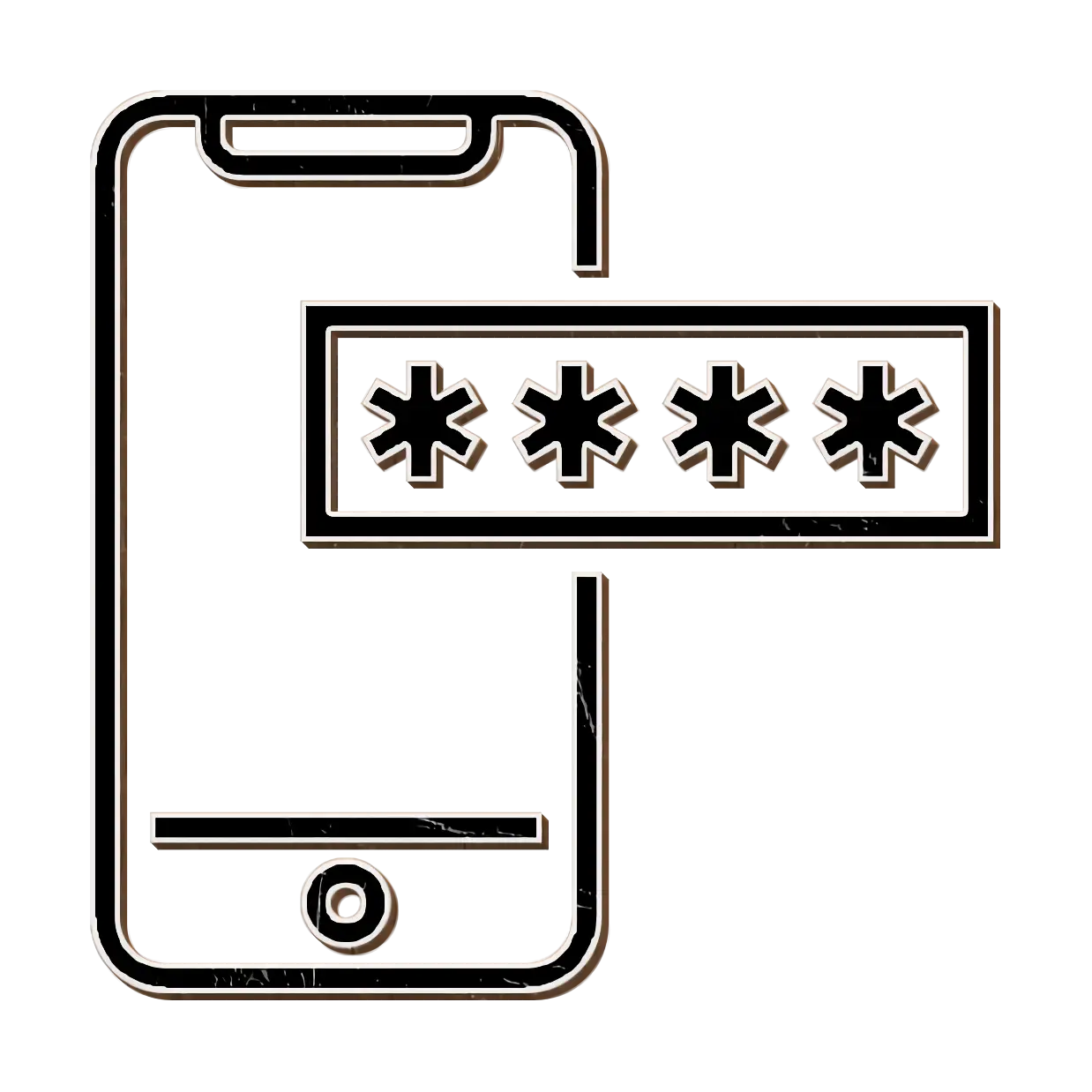 Phone with Password Authentication