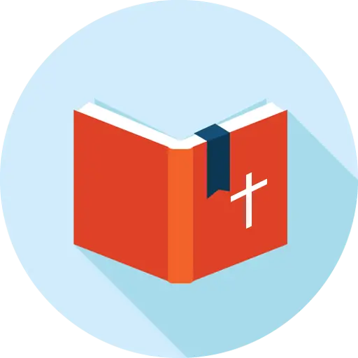 Orange Book with Cross Symbol