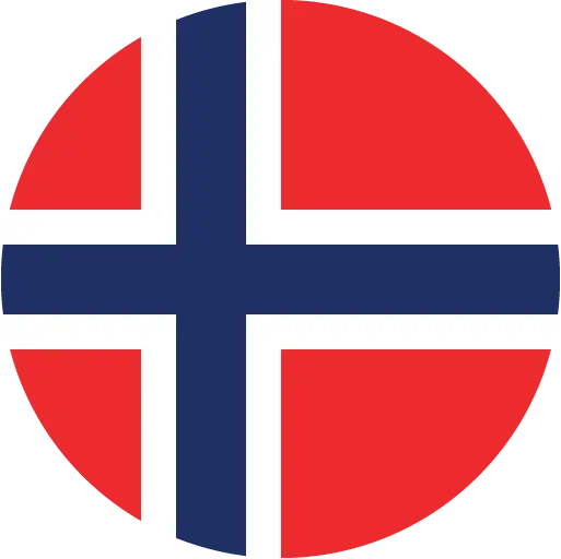 Circular Norway Flag Design