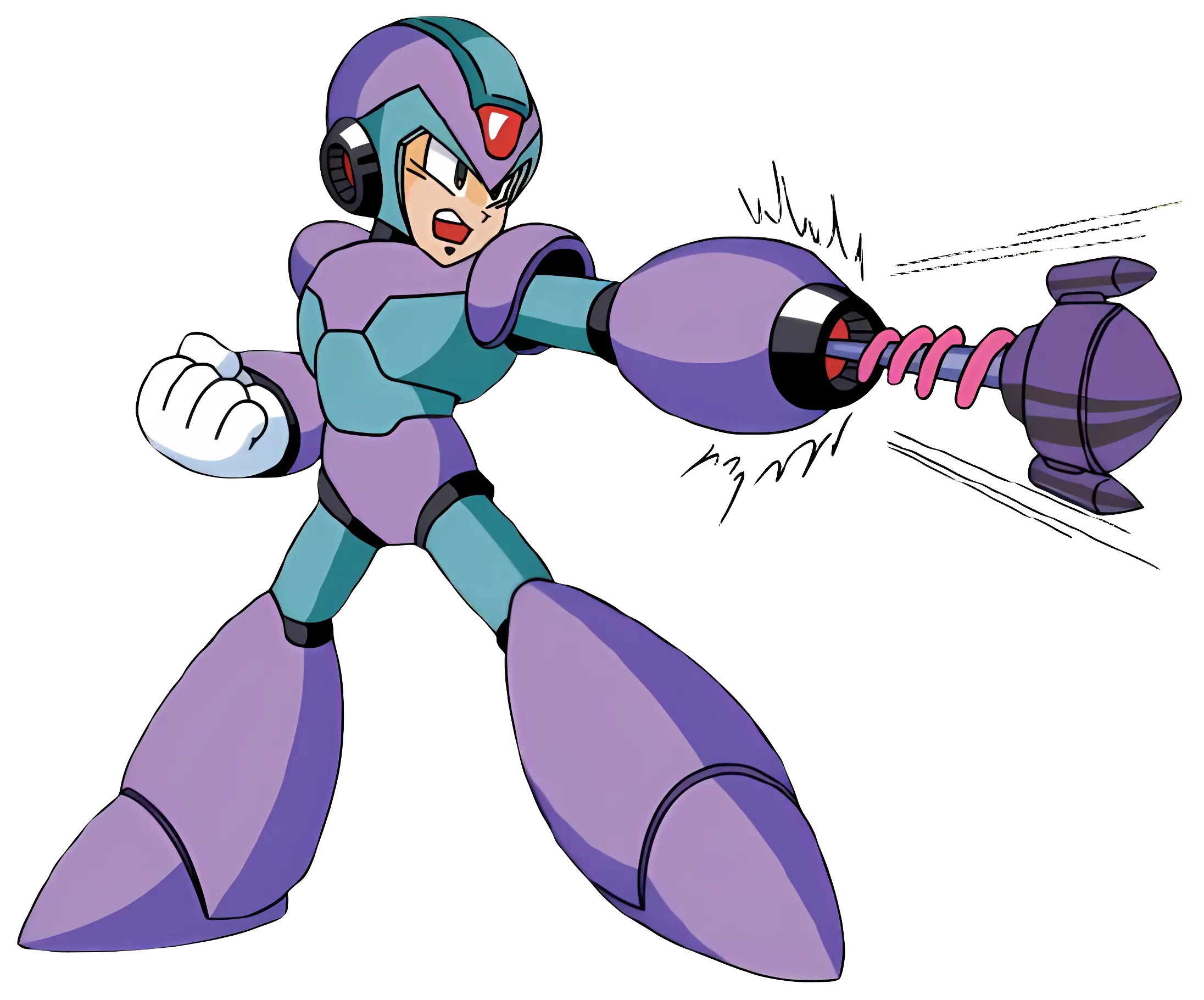 Futuristic Robot Character in Action