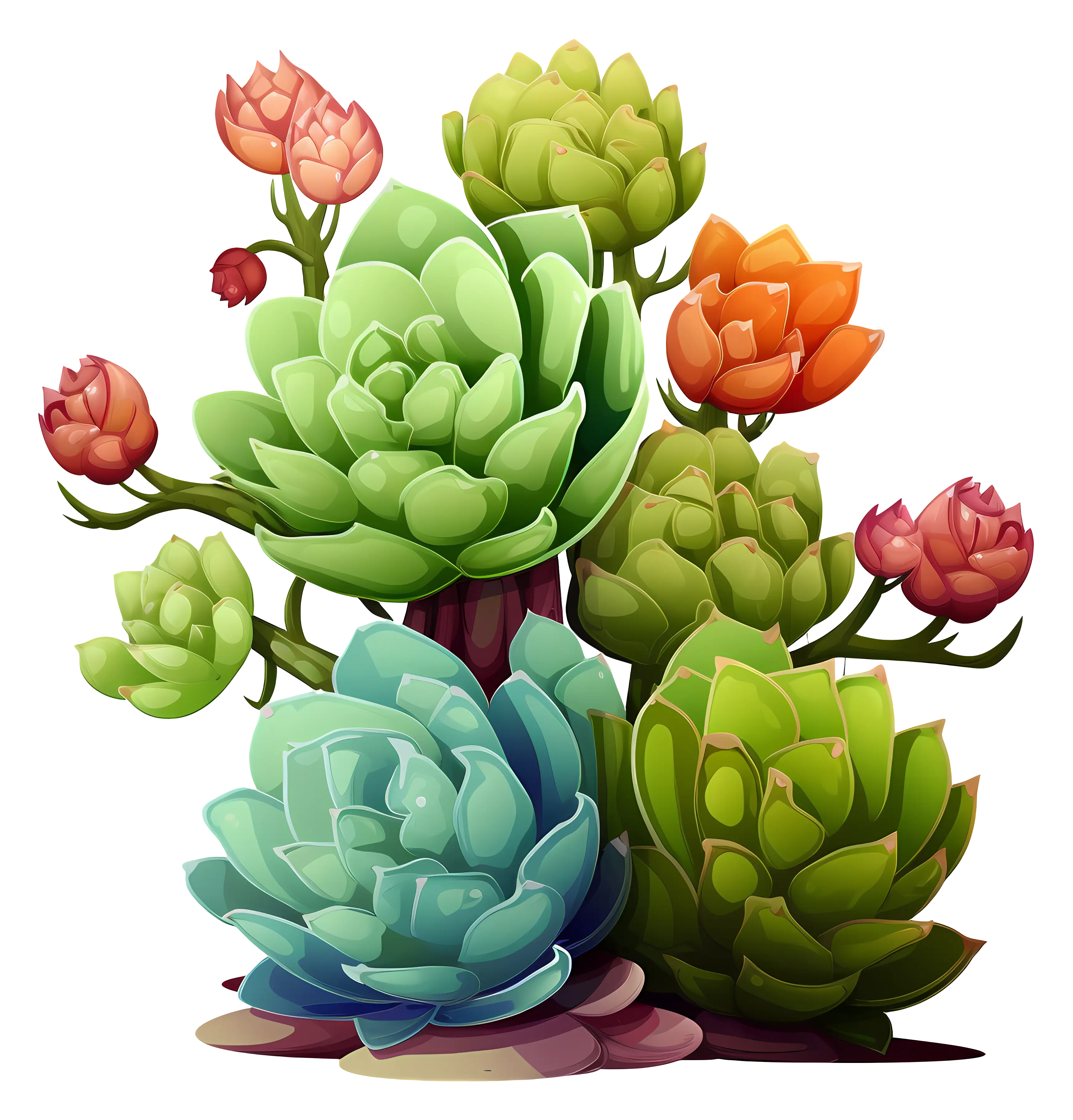 Vibrant Succulent Arrangement