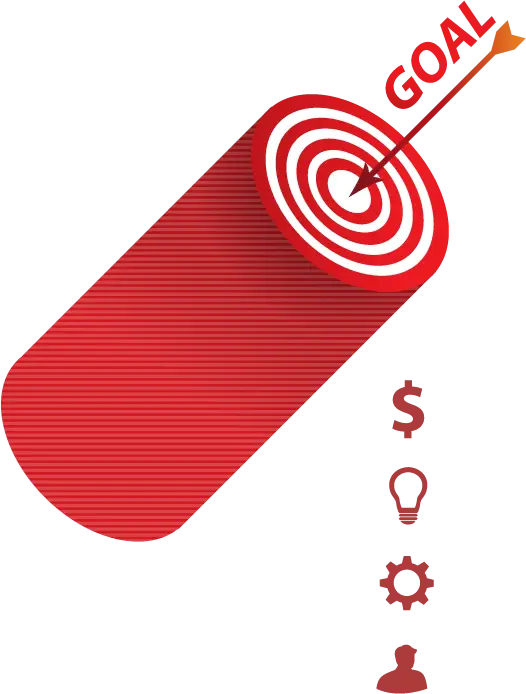 Red Target with Goal Arrow
