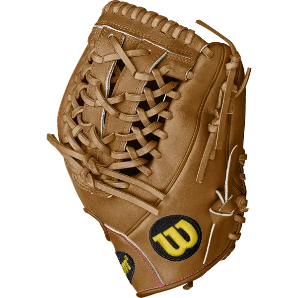 Brown Leather Baseball Glove for Fielding