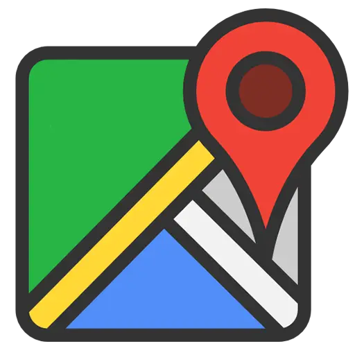 Map Icon with Location Pin