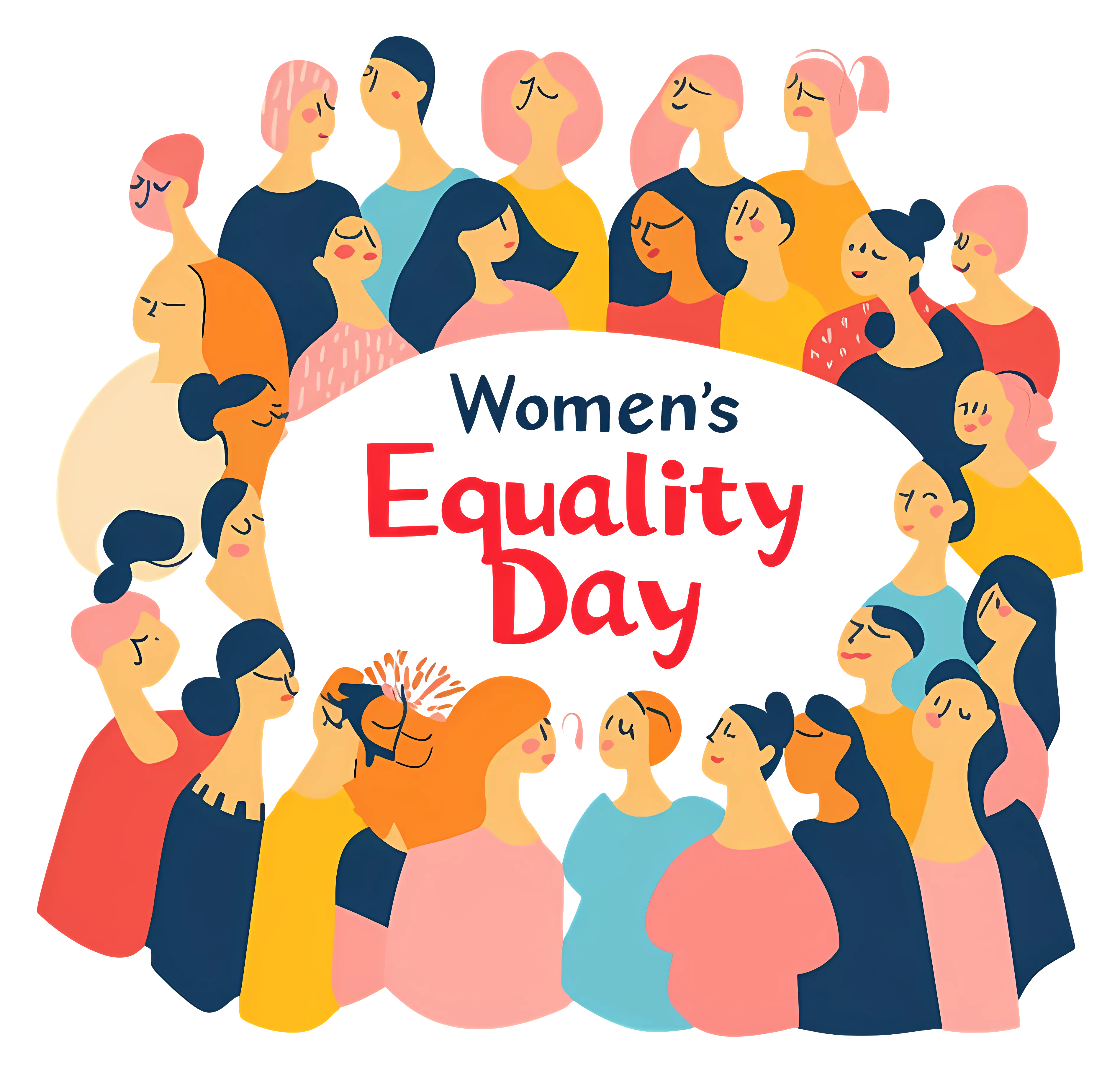 Vibrant Illustration for Women&#039;s Equality Day Celebration