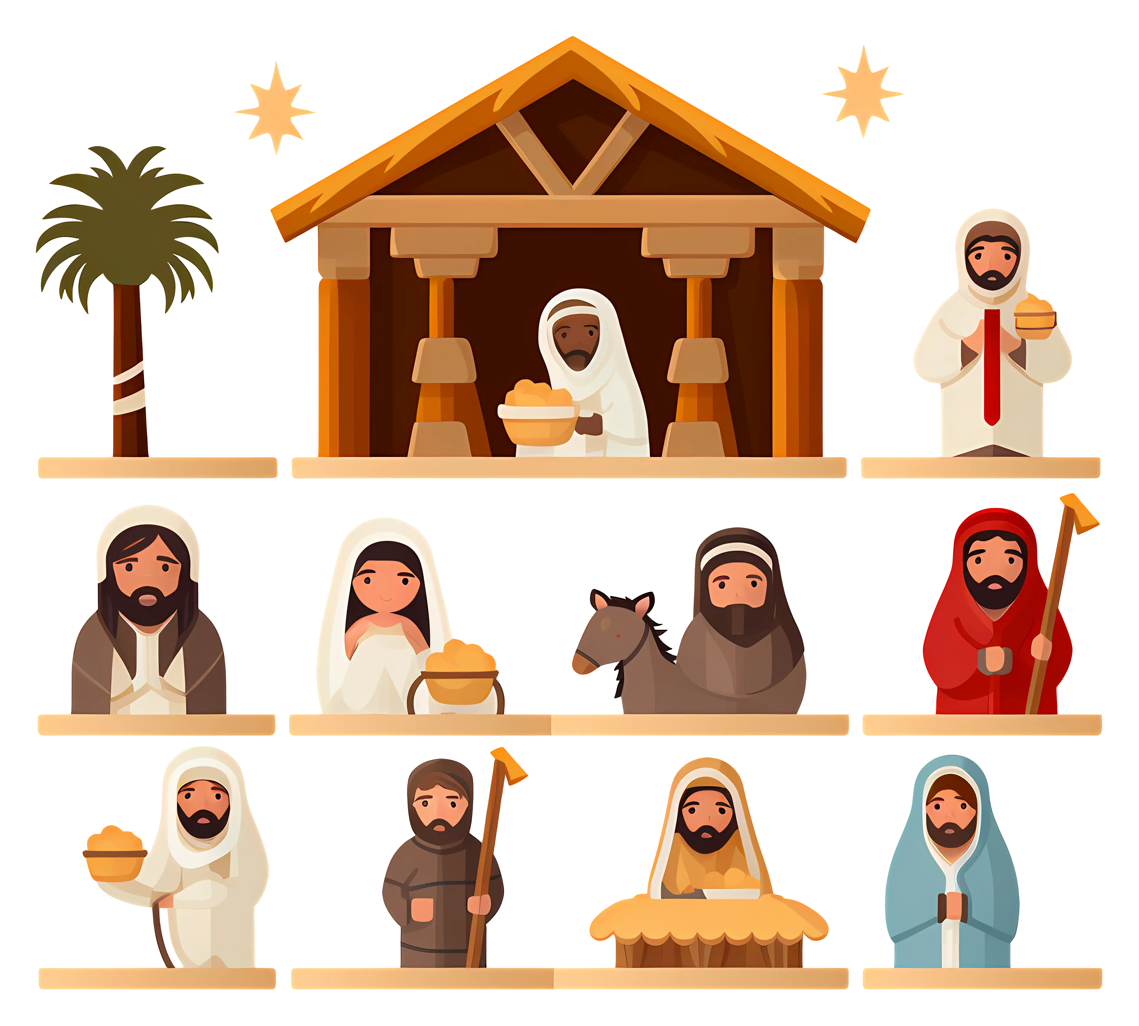Traditional Nativity Scene