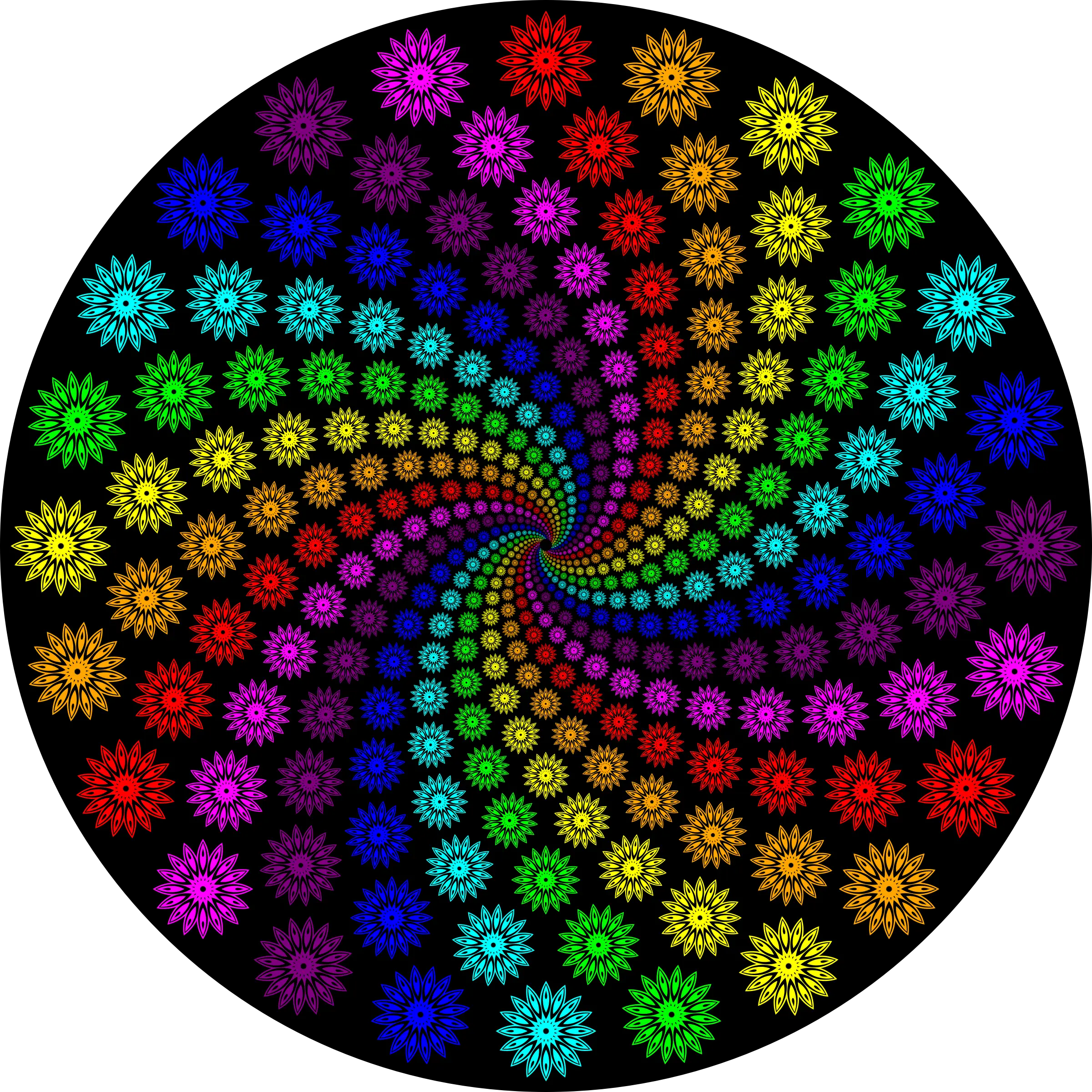 Colorful Spiral Pattern