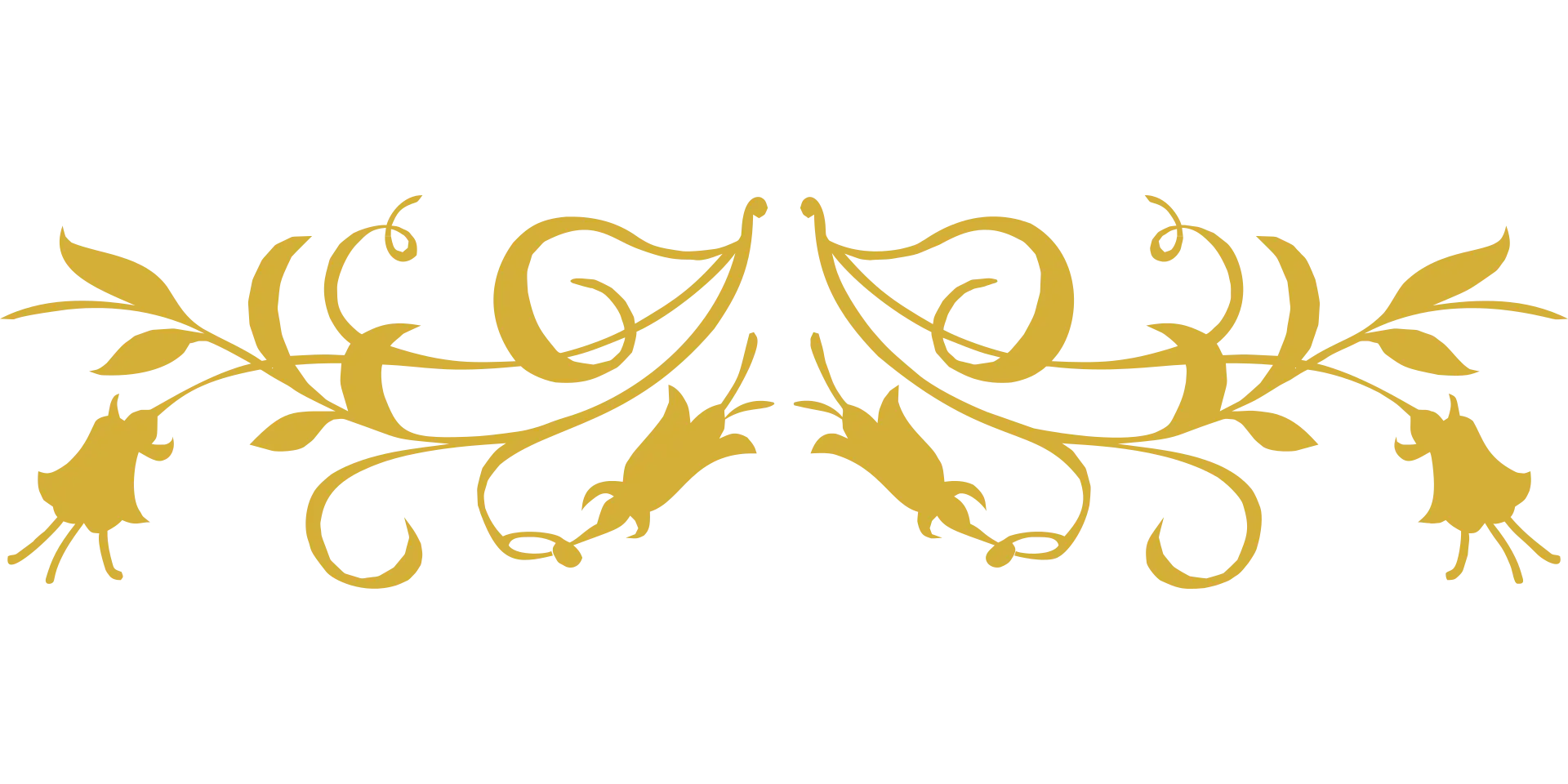 Gold Floral Border Design