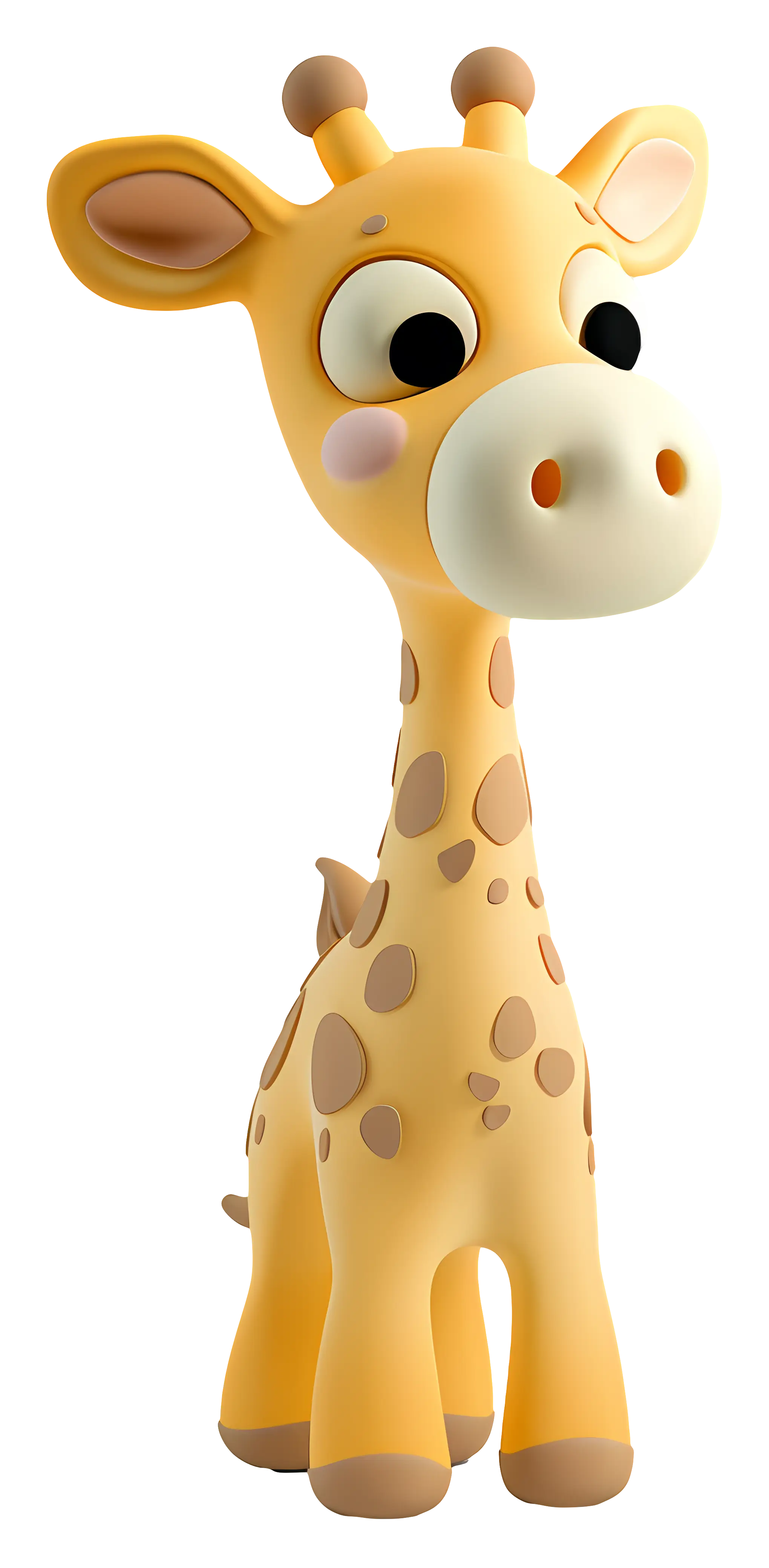 Cute Cartoon Giraffe Illustration