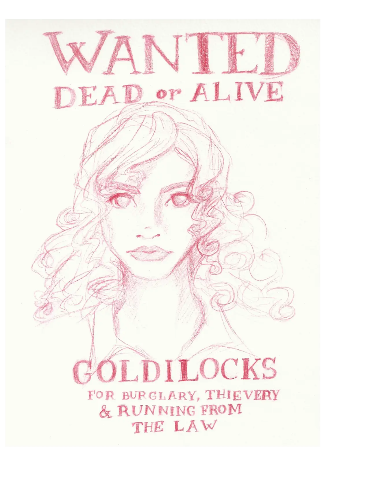 Wanted Poster for Goldilocks