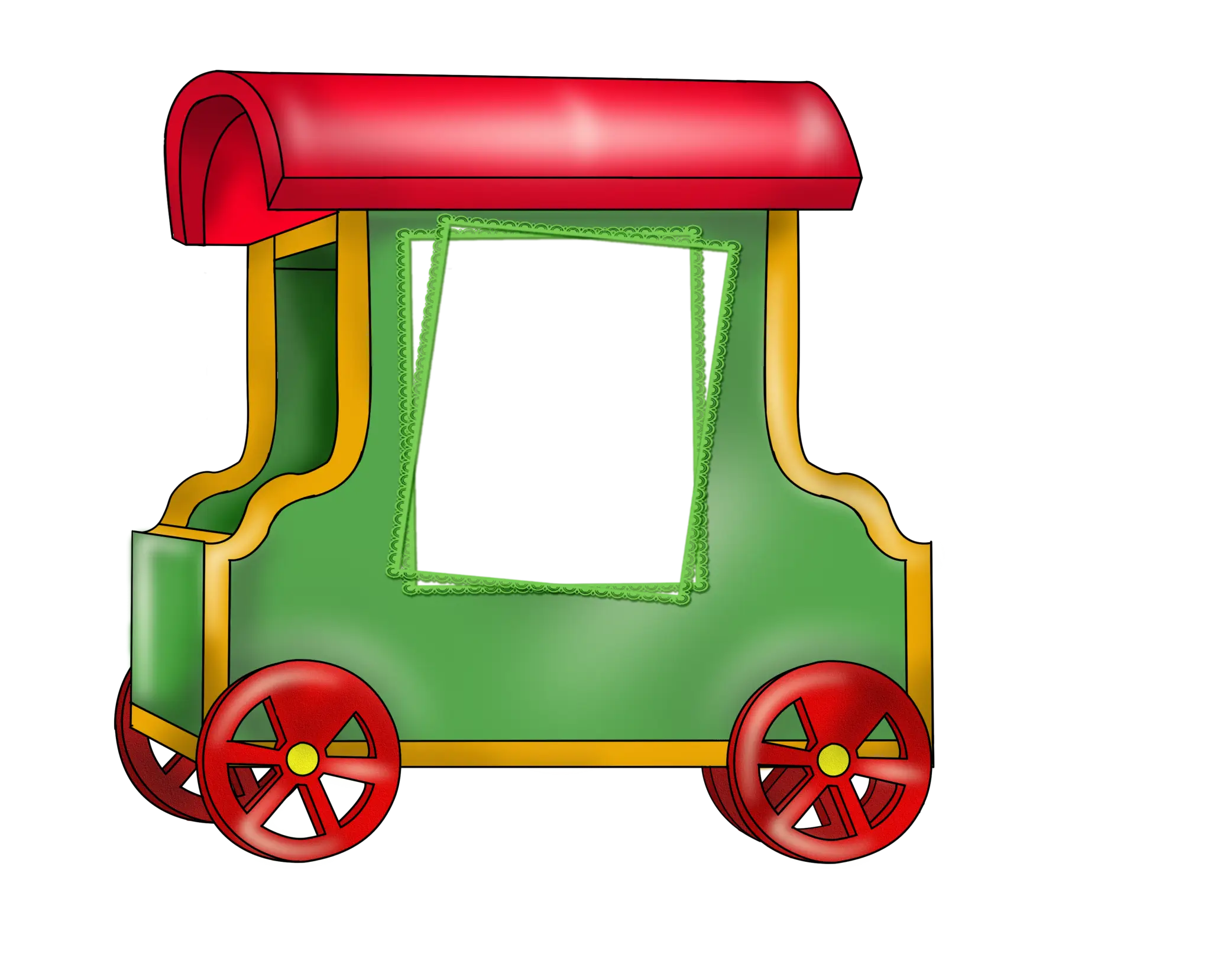 Colorful Toy Train Cart