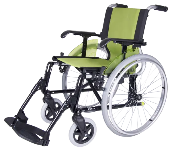 Green Wheelchair for Mobility Support