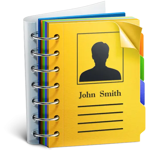 Yellow Contact Book