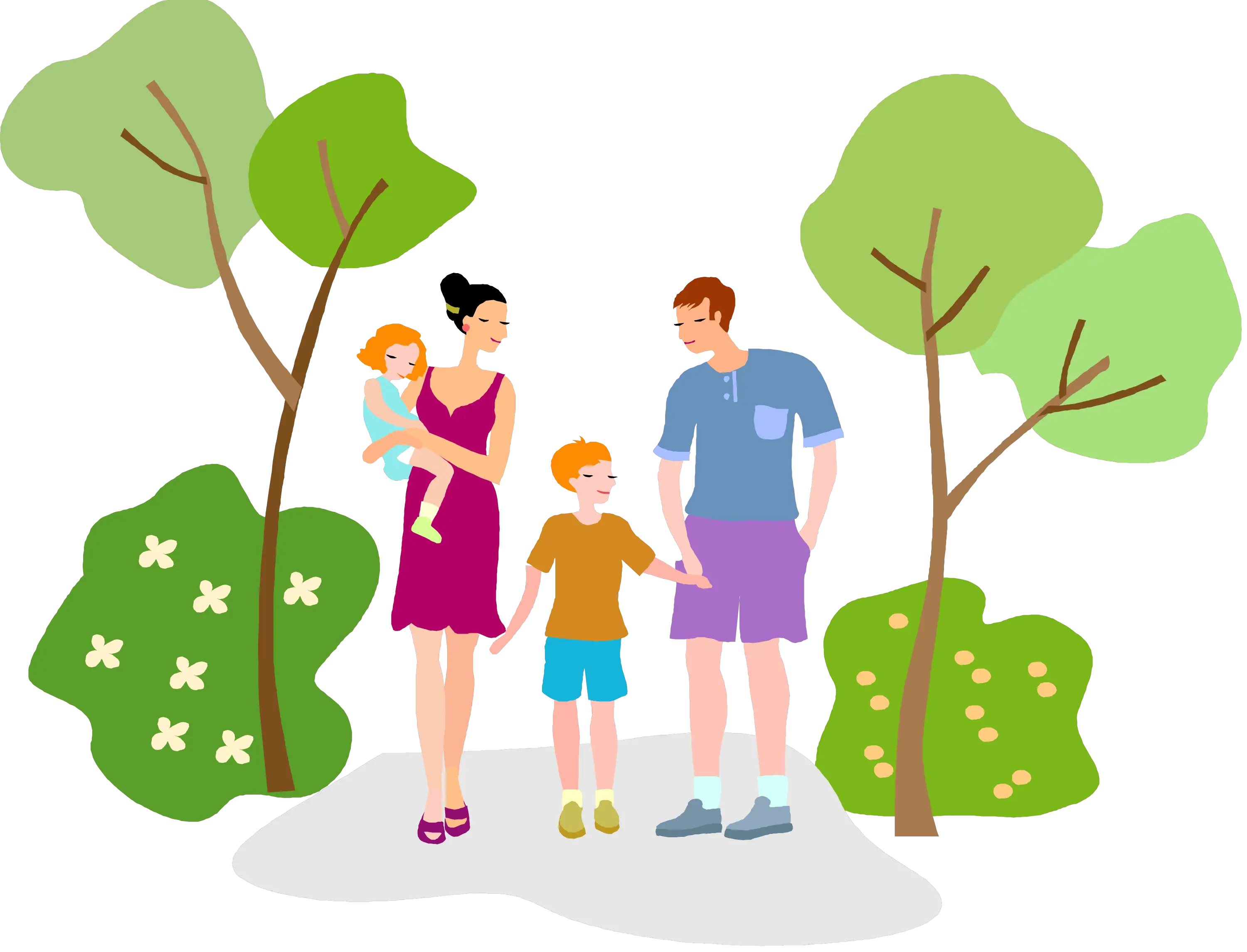 Family Enjoying Time in the Park