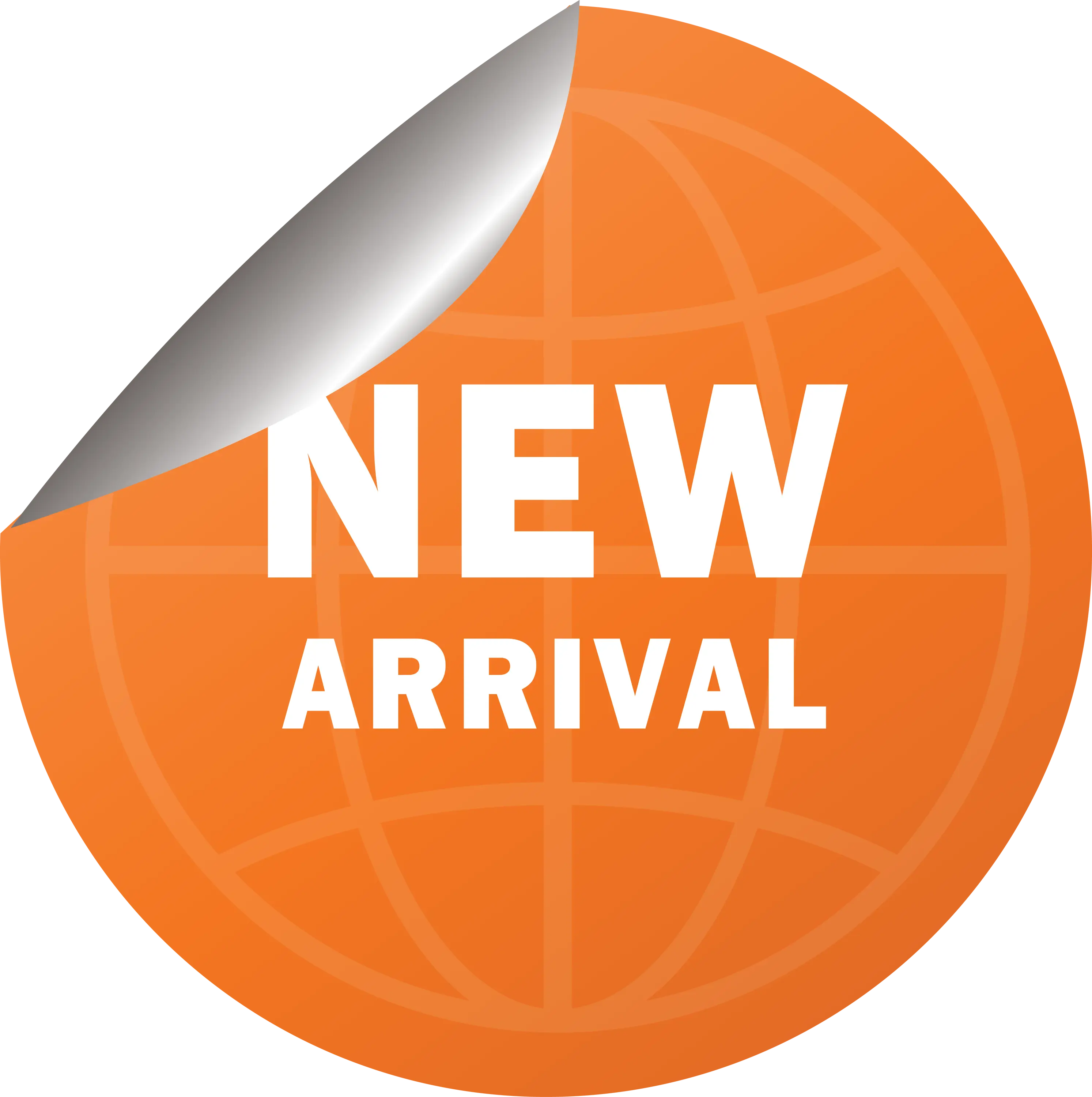 Orange New Arrival Sticker