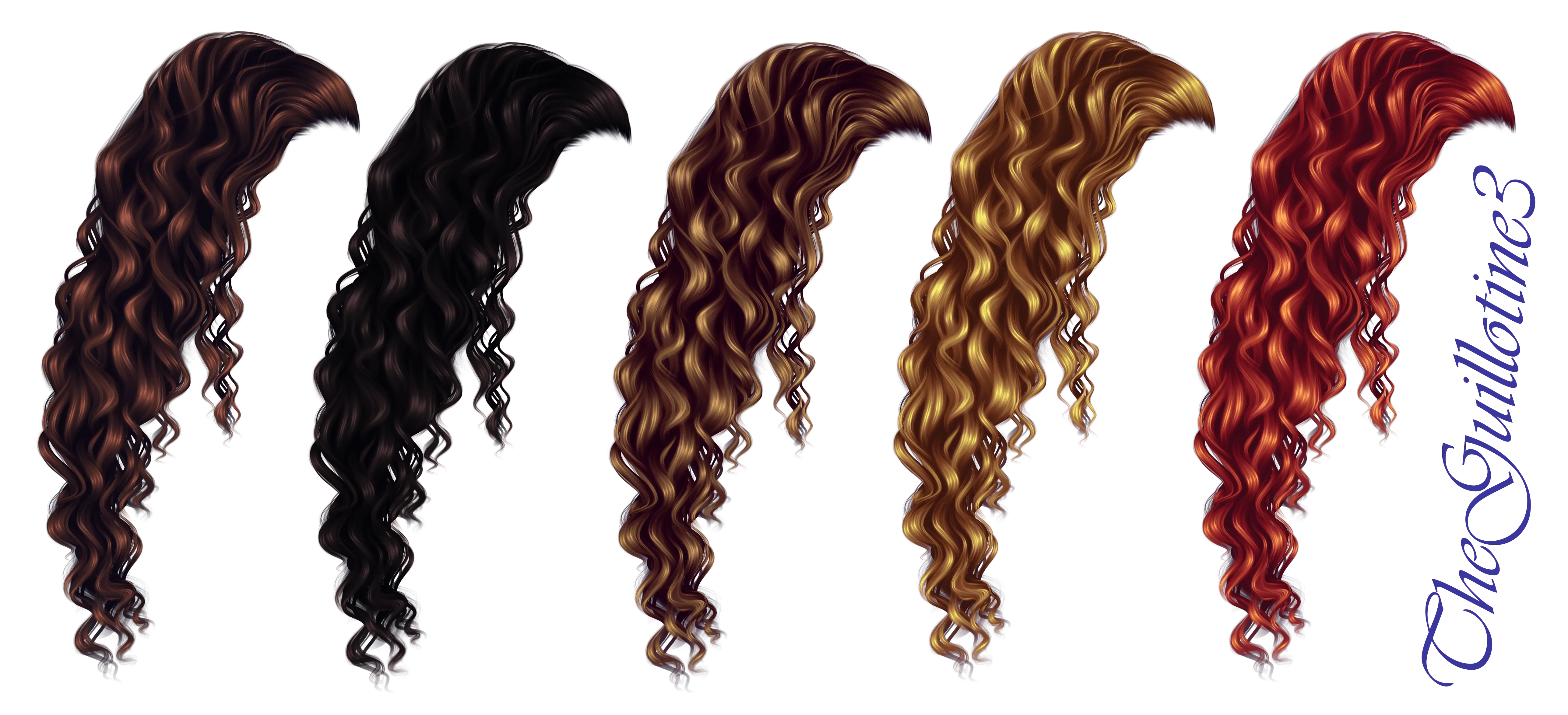 Curly Hair Extensions in Various Colors