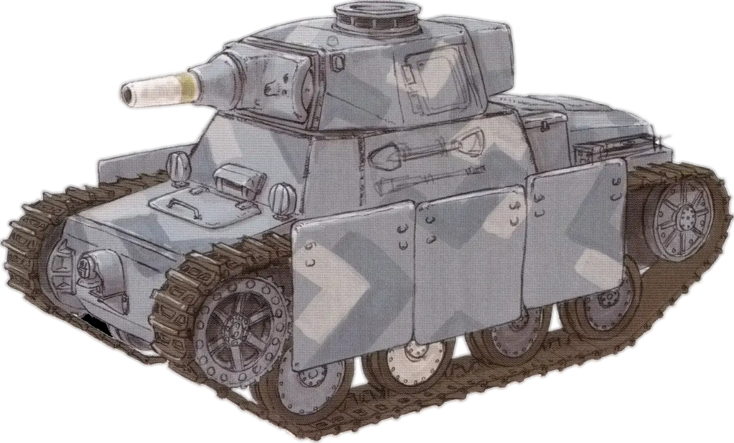 Tank Illustration with Realistic Details