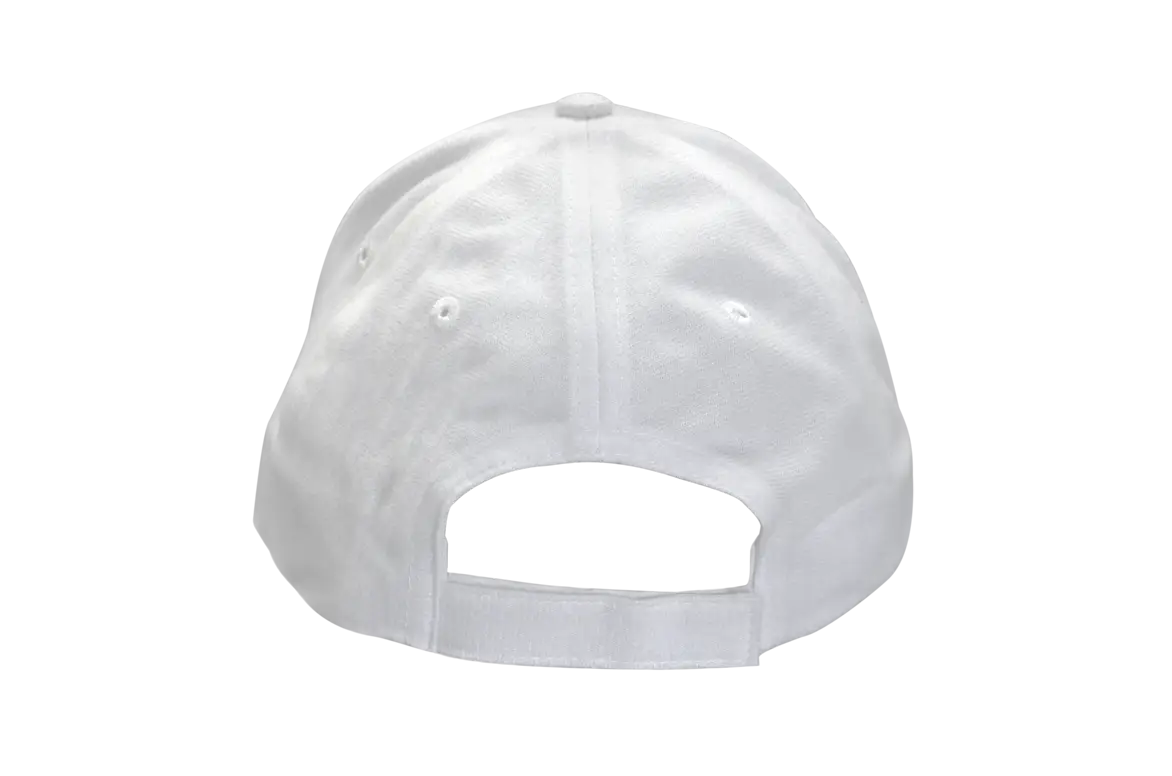 Back View of White Cap