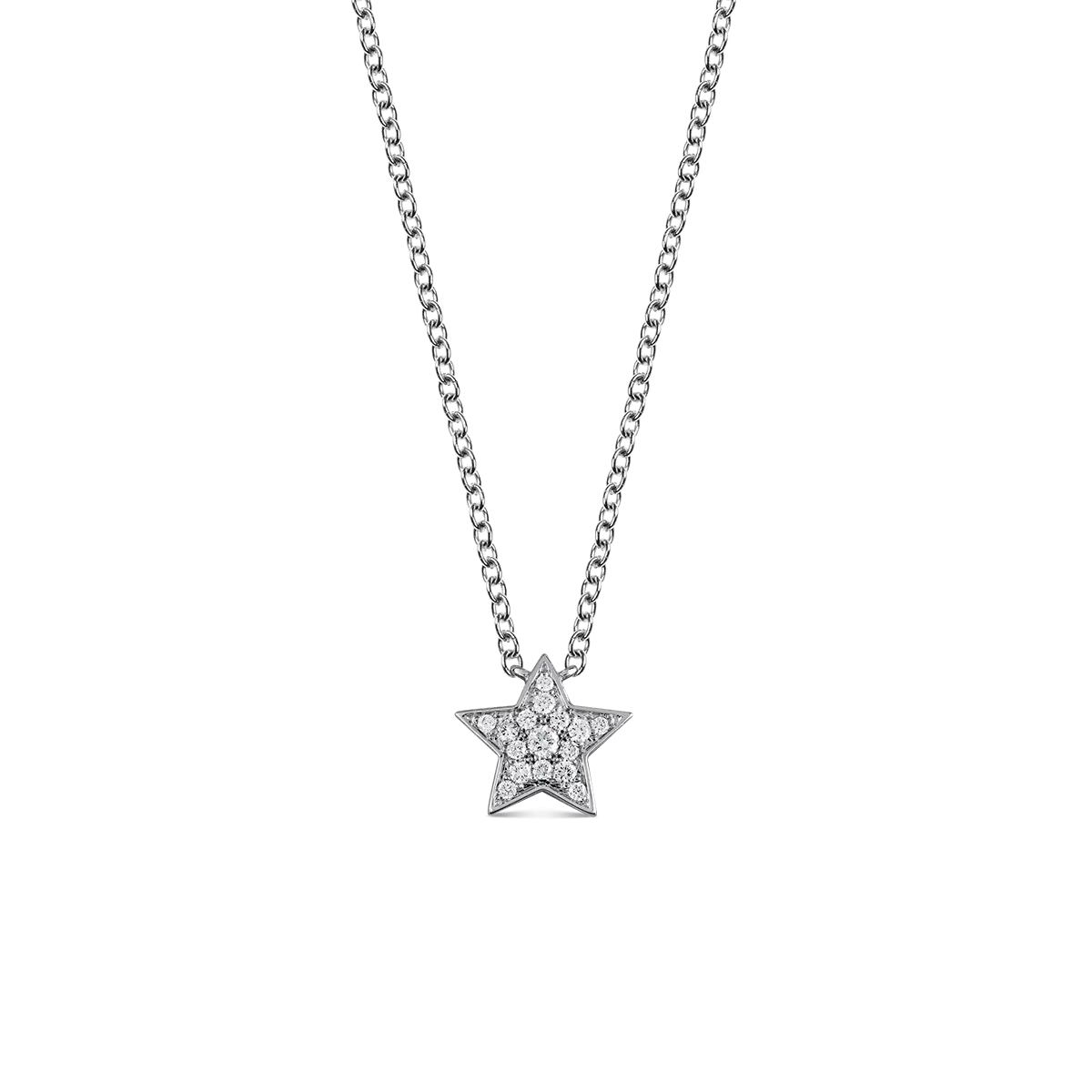 Elegant Star Necklace with Silver Chain