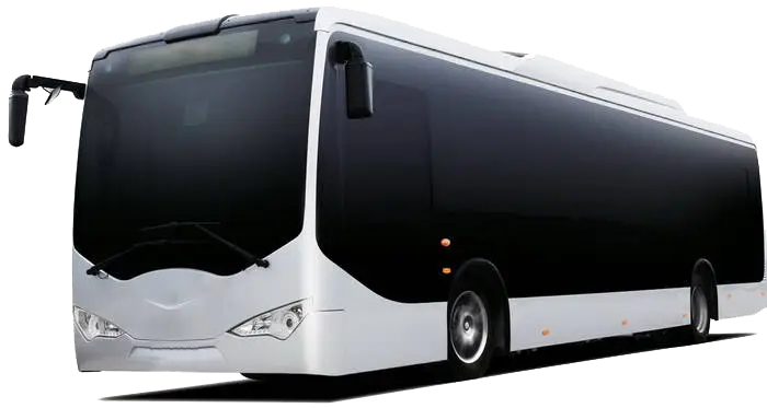 Modern White Passenger Bus