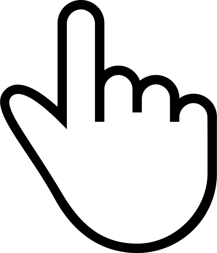 Hand Pointing Gesture Icon