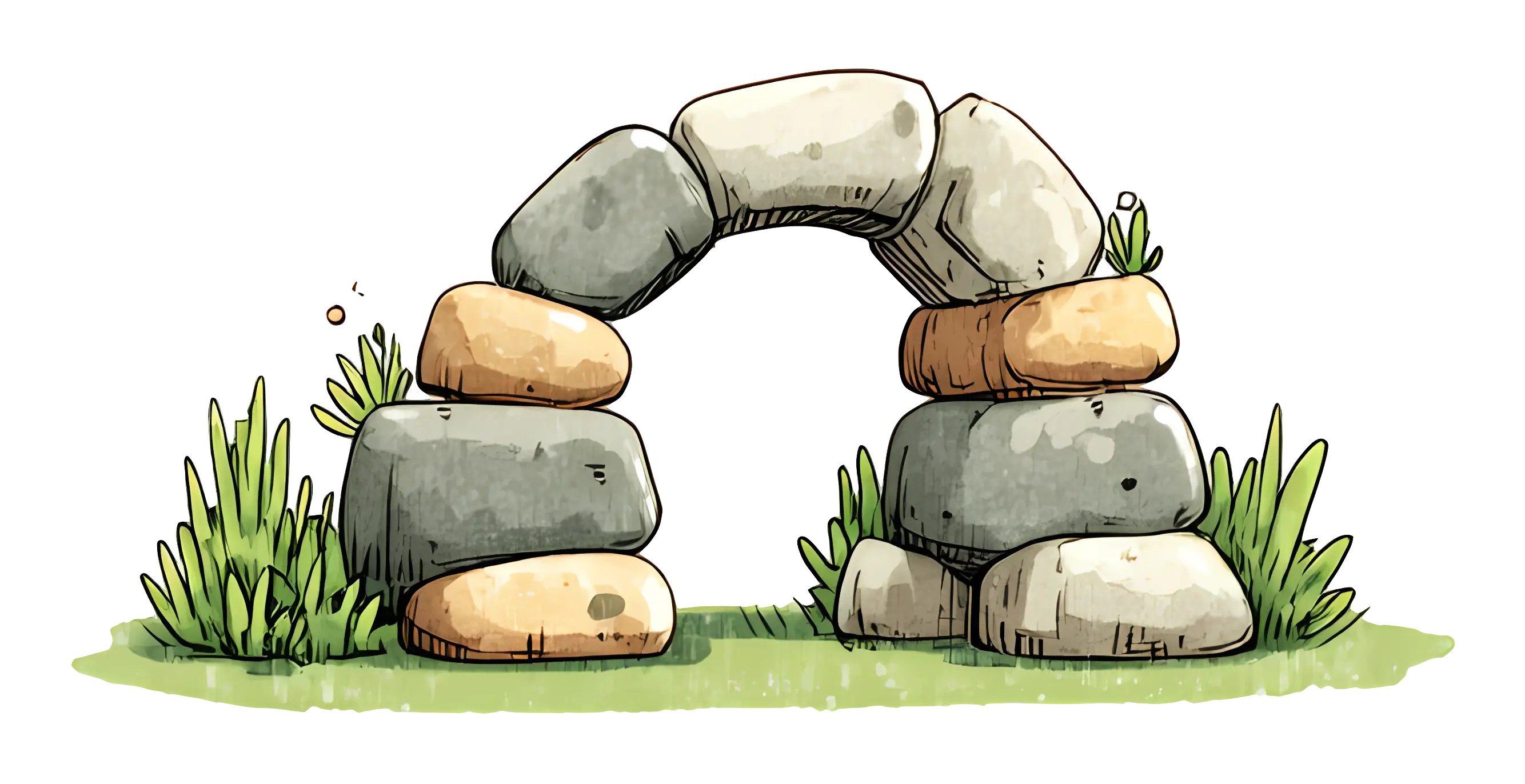 Stone Arch in Garden