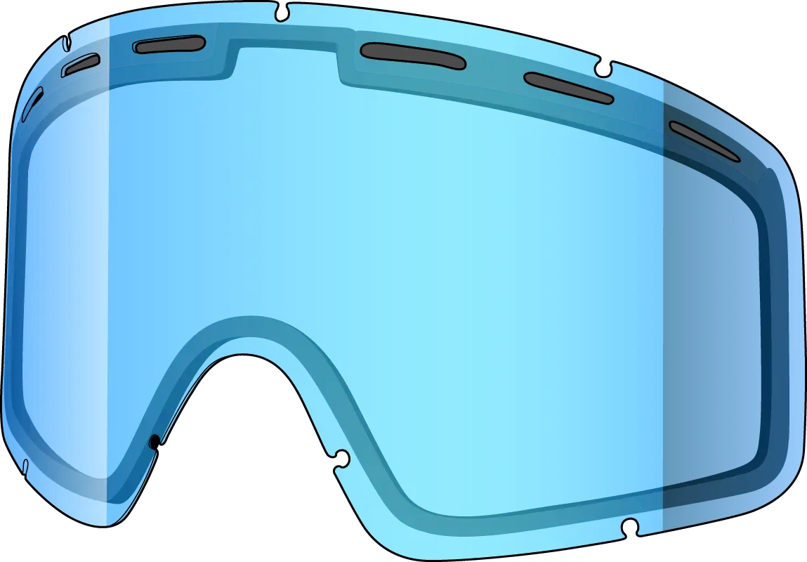 Blue Protective Goggles Illustration