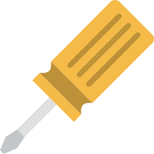 Yellow Handle Screwdriver Illustration
