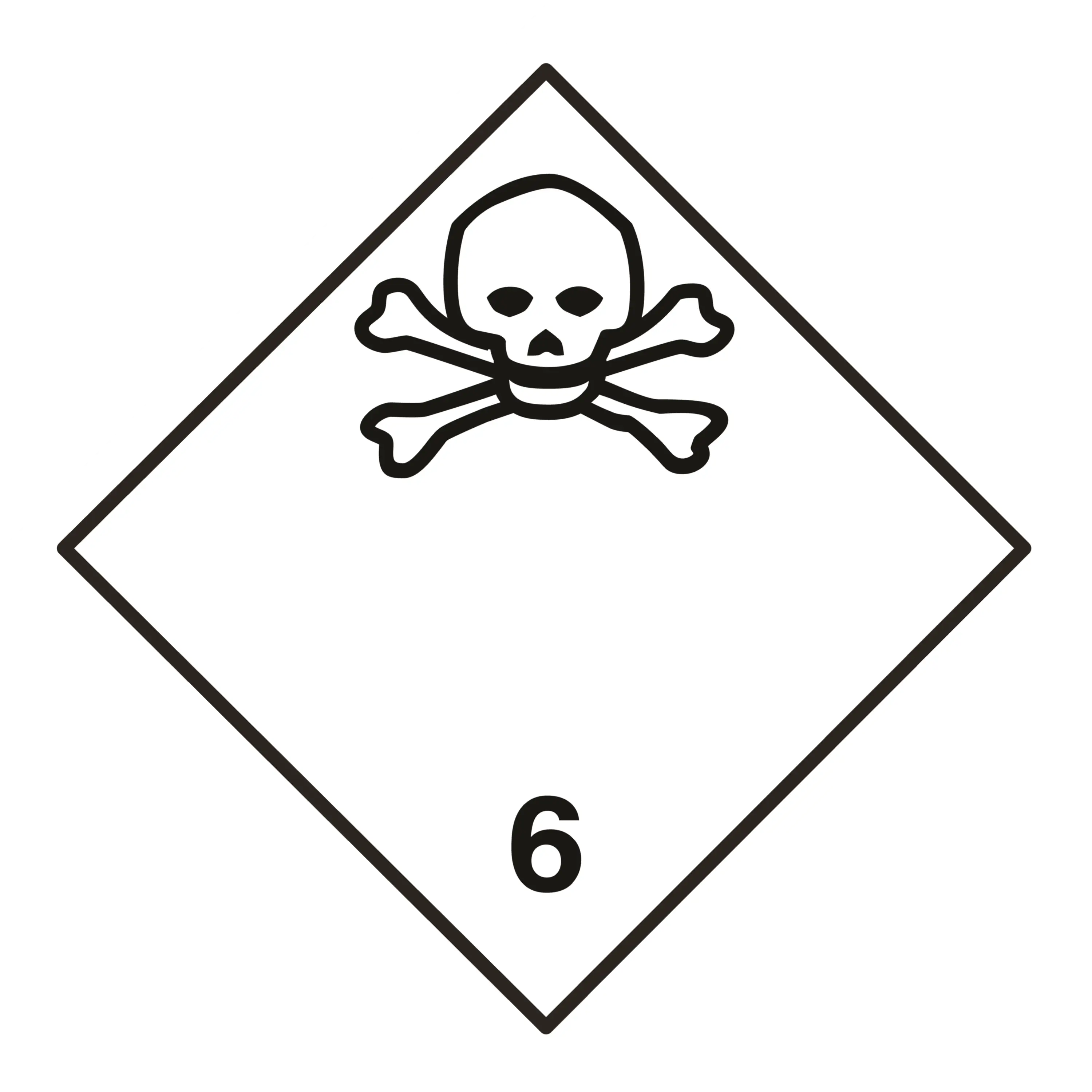 Toxic Hazard Warning Sign