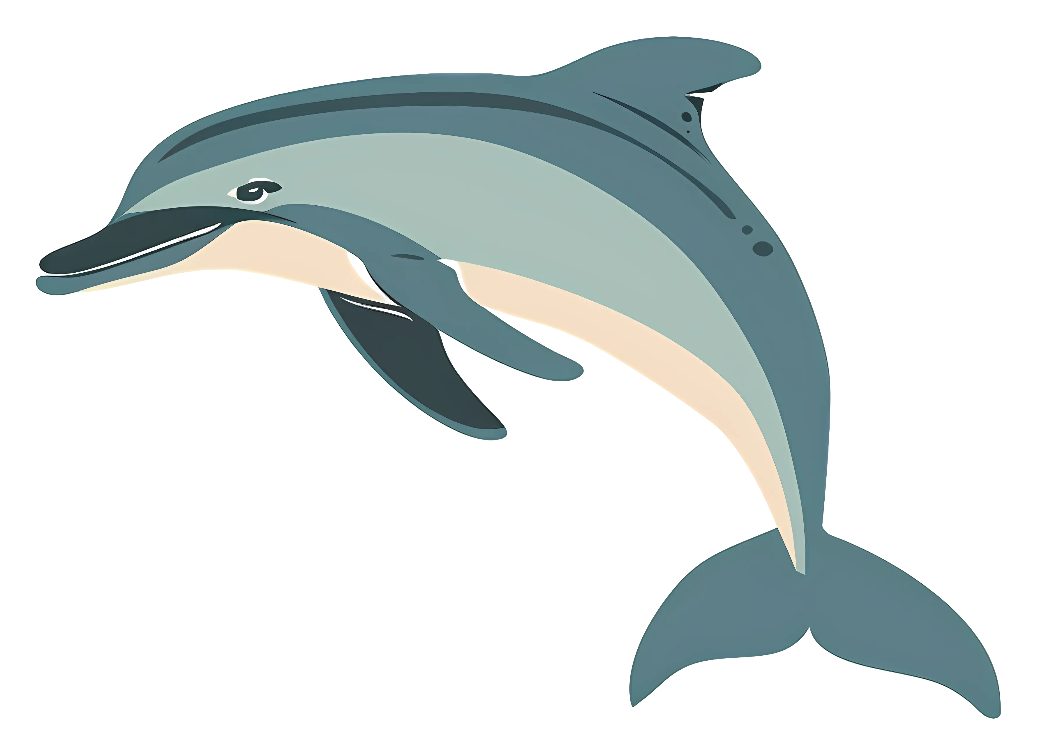 Jumping Dolphin Illustration