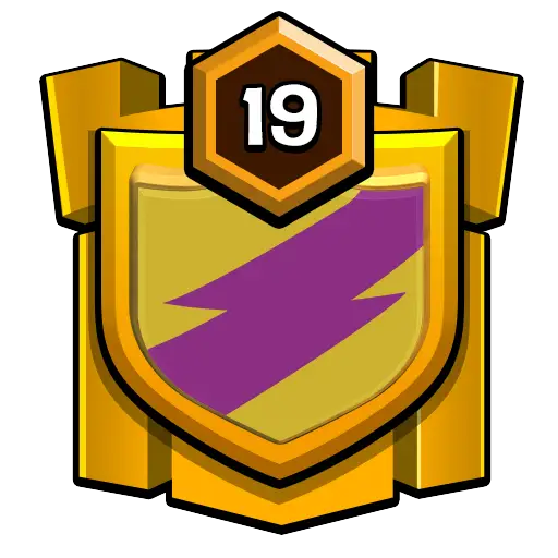 Shield Badge with Lightning Decoration