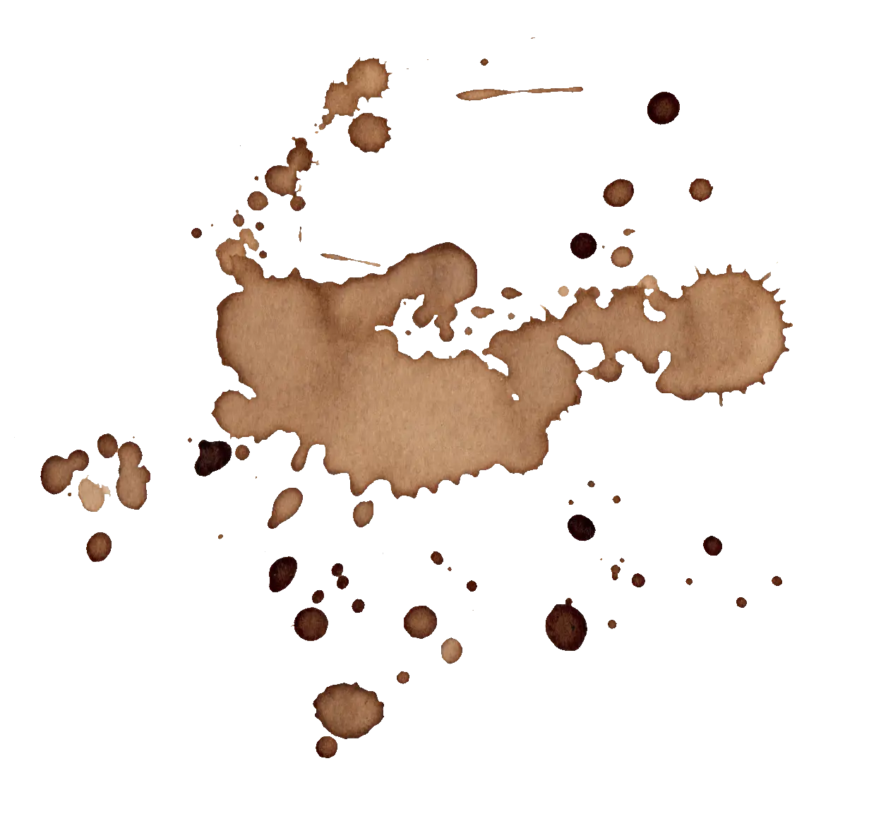 Coffee Stain Splash Illustration