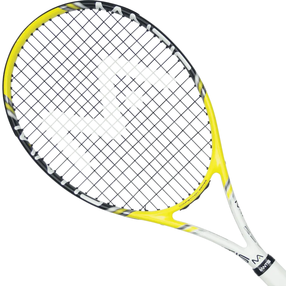 Yellow and Black Tennis Racket Design