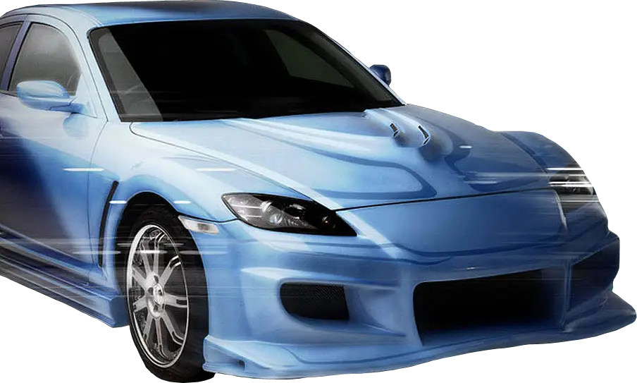Blue Sports Car