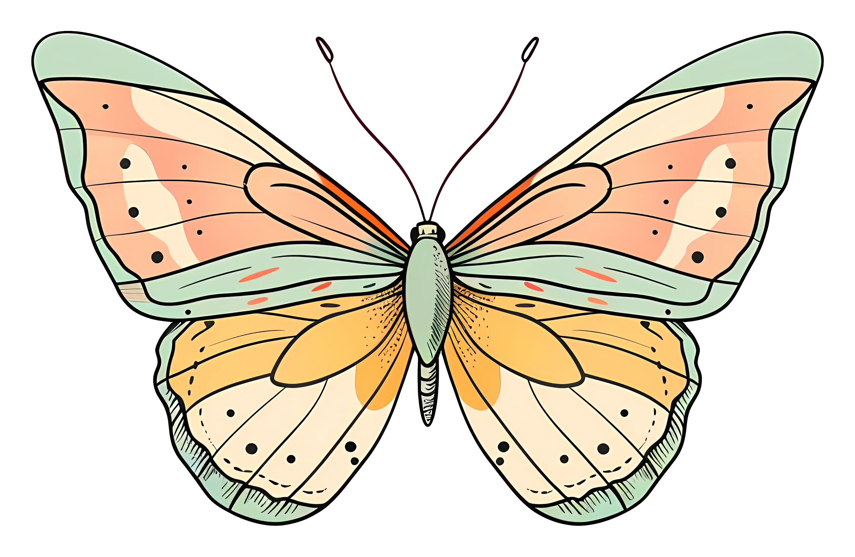 Colorful Butterfly Illustration