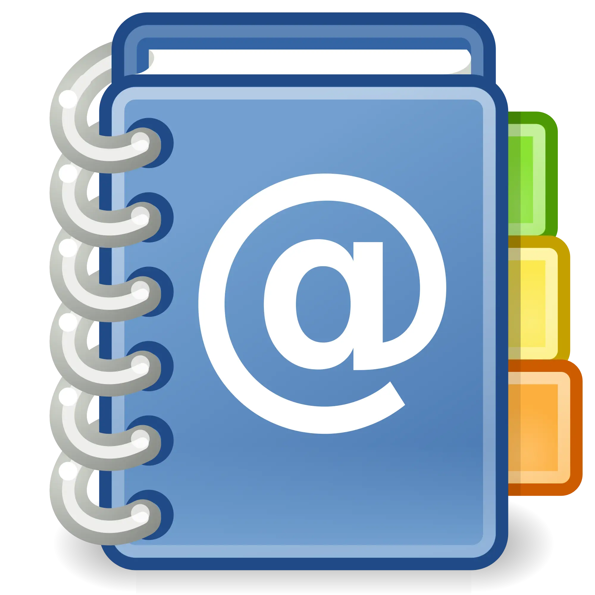 Contact Book Icon with Tabs for Organization