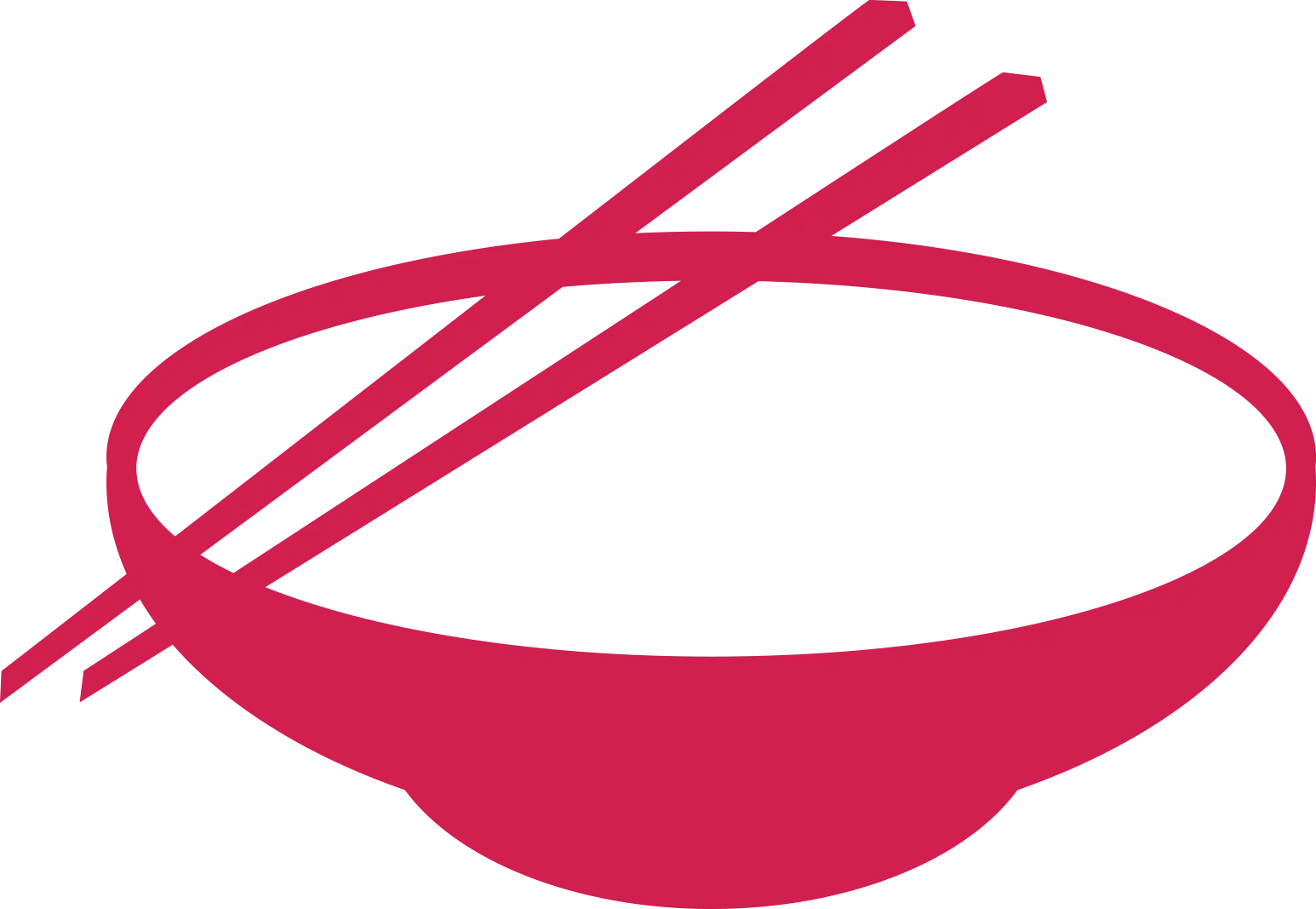 Red Bowl with Chopsticks Icon