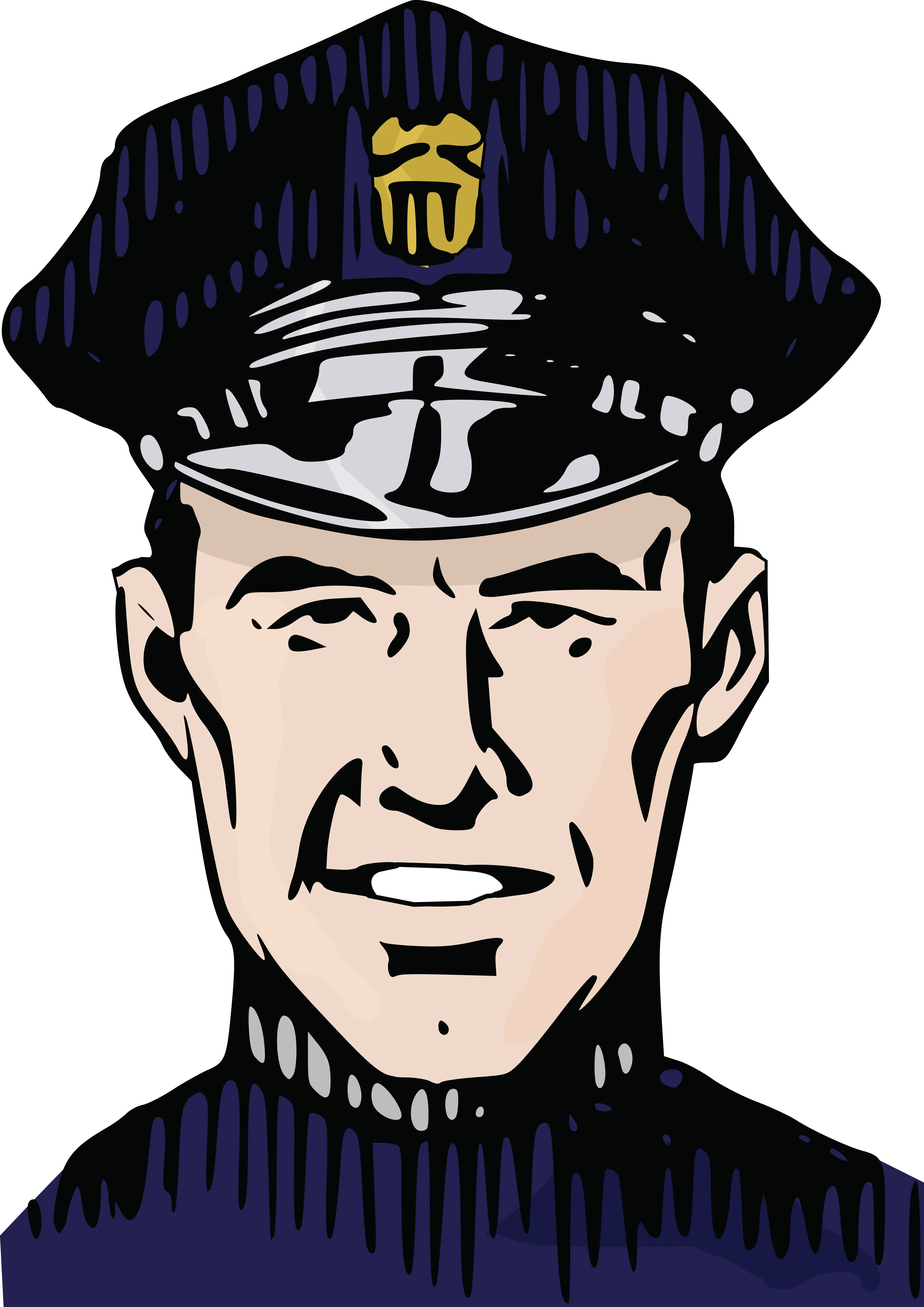 Cartoon Police Officer Illustration